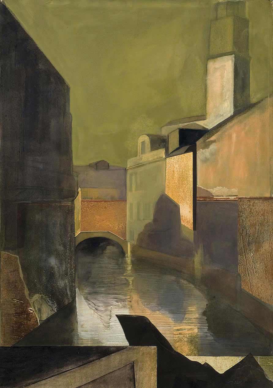Night Canal Venice